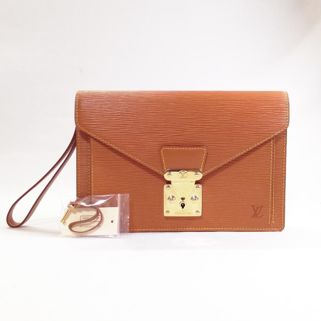 Louis Vuitton Sellier Dragonne Camel Clutch