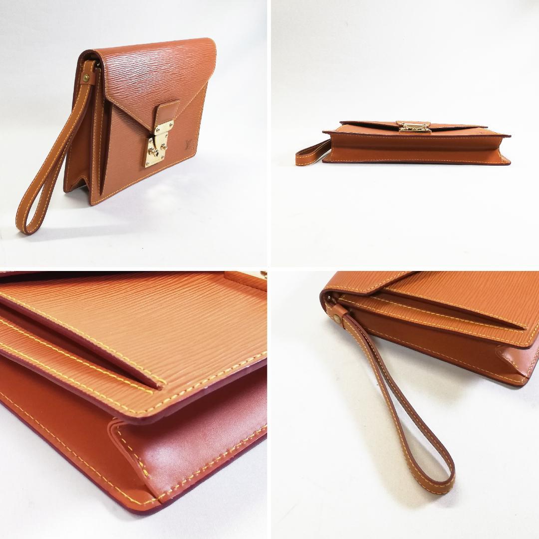 Louis Vuitton Sellier Dragonne Camel Clutch — view 3