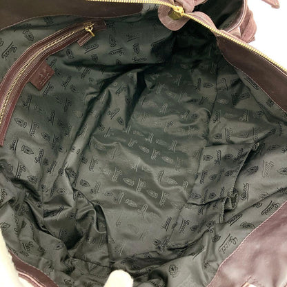 Gucci Handbag Hysteria Suede Purple Gold Hardware