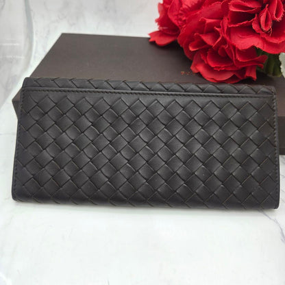 Bottega Veneta Intrecciato Billfold Wallet Brown — view 2