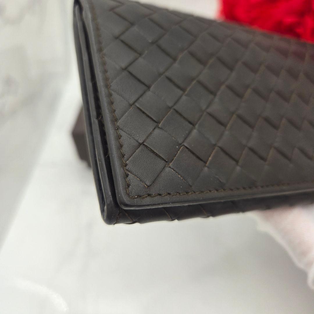 Bottega Veneta Intrecciato Billfold Wallet Brown — view 5