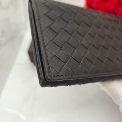 Bottega Veneta Intrecciato Billfold Wallet Brown — view 5