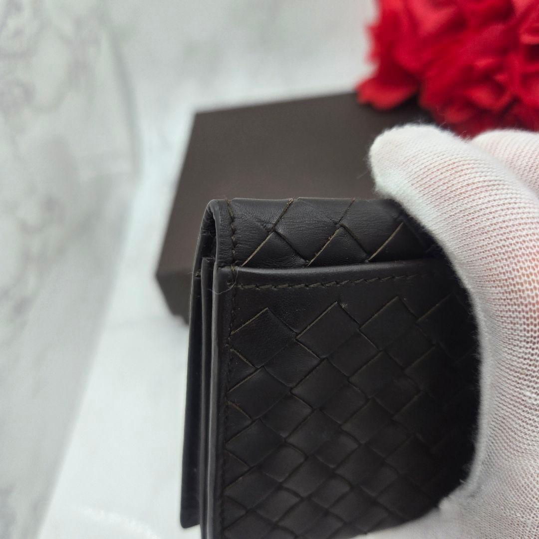 Bottega Veneta Intrecciato Billfold Wallet Brown — view 6