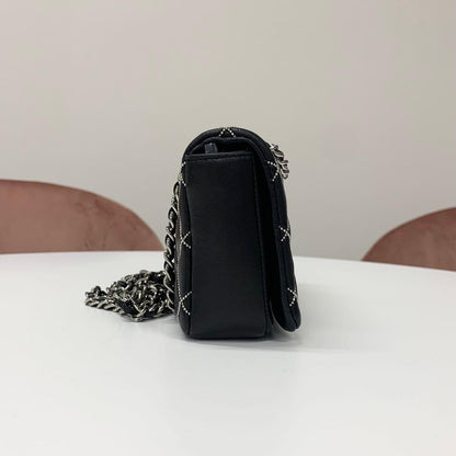 Chanel Mini Quilted Leather Single Flap Shoulder Bag