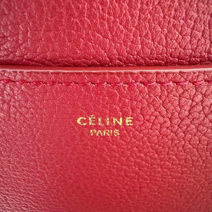 Celine Sangle Bucket Shoulder Leather Bordeaux — view 2