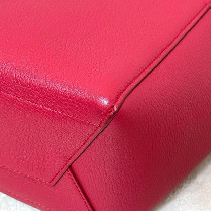 Celine Sangle Bucket Shoulder Leather Bordeaux — view 8