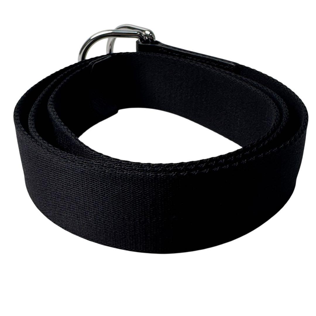 Prada Woven Re-Nylon Triangle Logo Belt — view 3