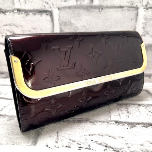 Louis Vuitton Vernis Amarante Portefeuille Rossmore Monogram Wallet