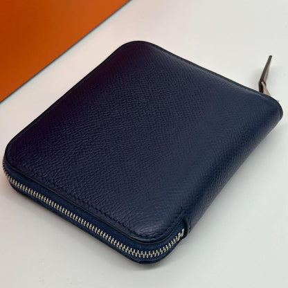 Hermes Azap Compact Silk in Navy Wallet — view 5