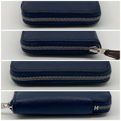 Hermes Azap Compact Silk in Navy Wallet — view 6