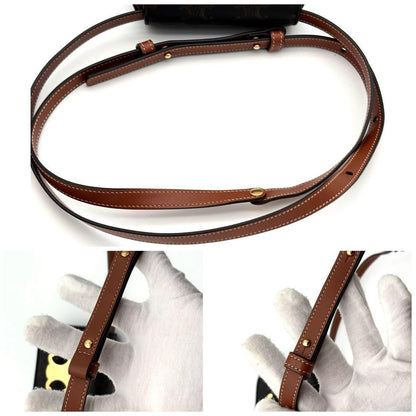 Celine Triomphe Canvas Mini Claude Shoulder Bag — view 6