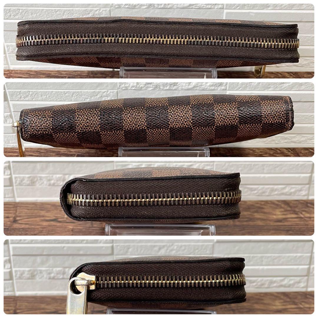 Louis Vuitton Damier Leather Zippy Wallet Brown — view 3