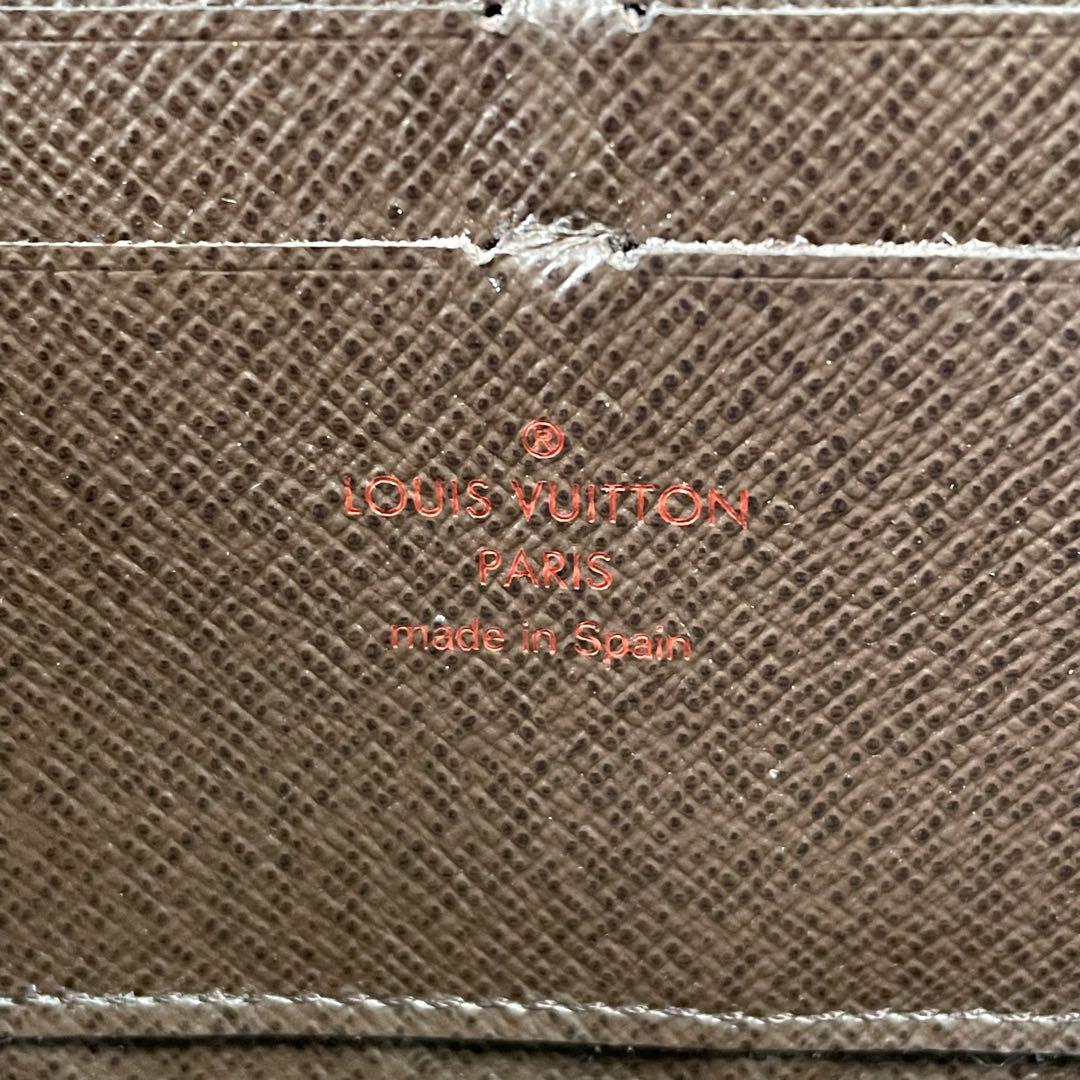 Louis Vuitton Damier Leather Zippy Wallet Brown — view 9