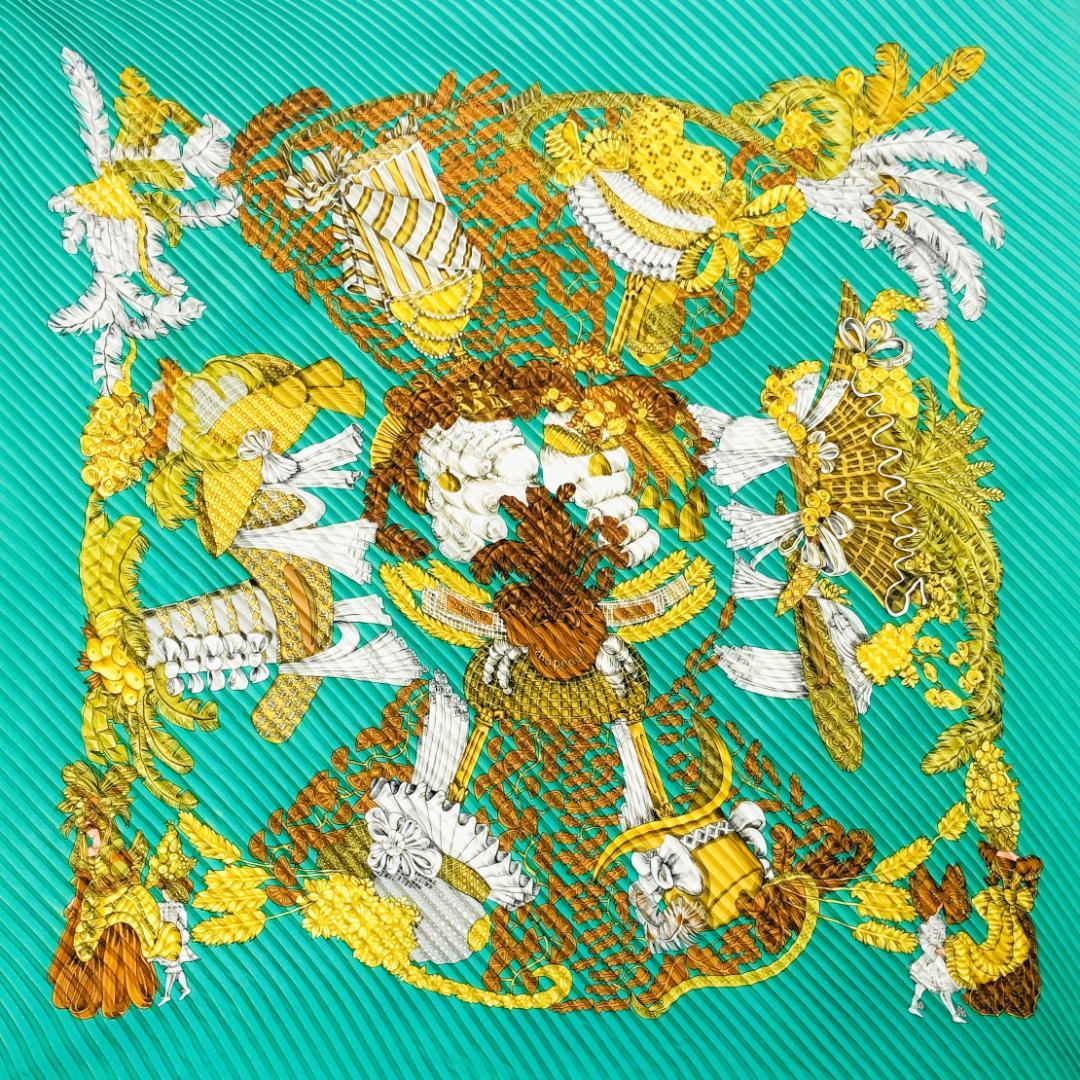 Hermes Carrée Plissé Hat Pleated Scarf No Tags