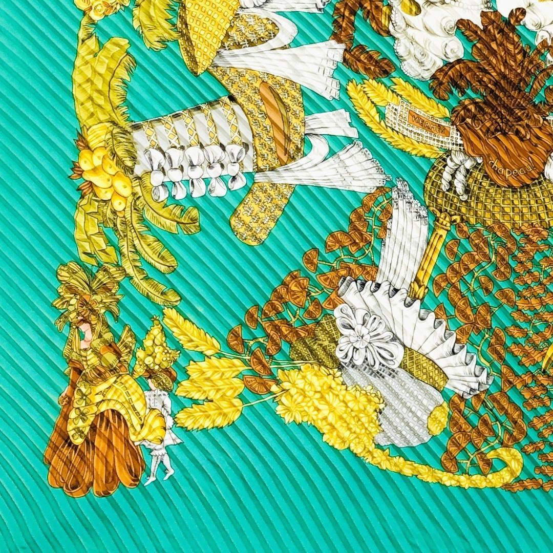 Hermes Carrée Plissé Hat Pleated Scarf No Tags