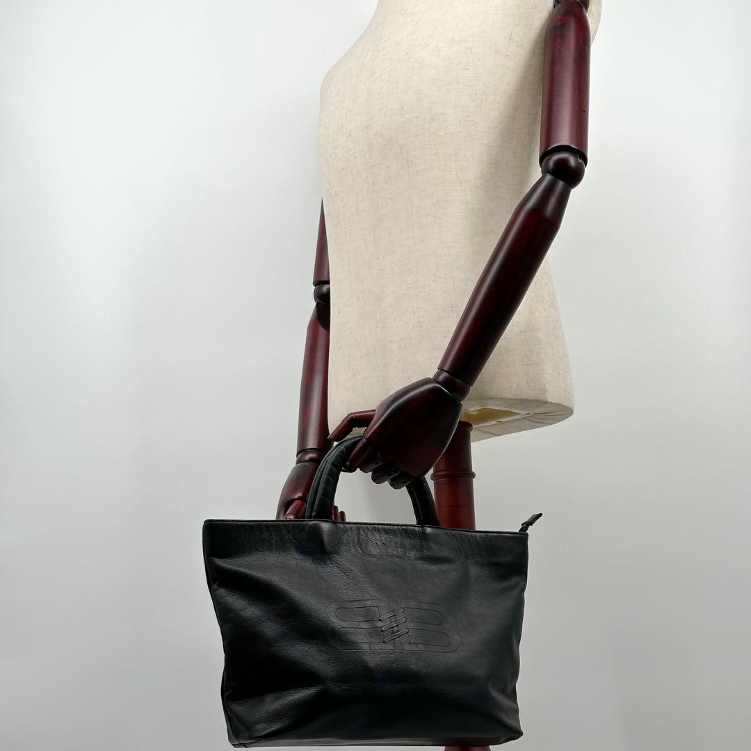 Balenciaga Jumbo Tote Vintage Handbag BB Logo — view 4