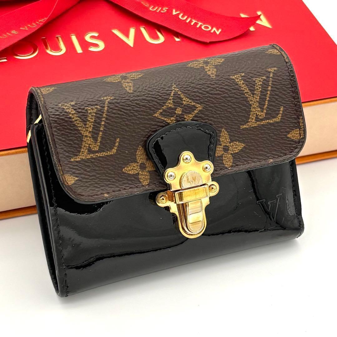 Louis Vuitton Portefeuille Cherry Wood Compact Monogram Wallet