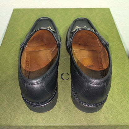 Gucci Horsebit Loafer Boots Rug Sole Black 36