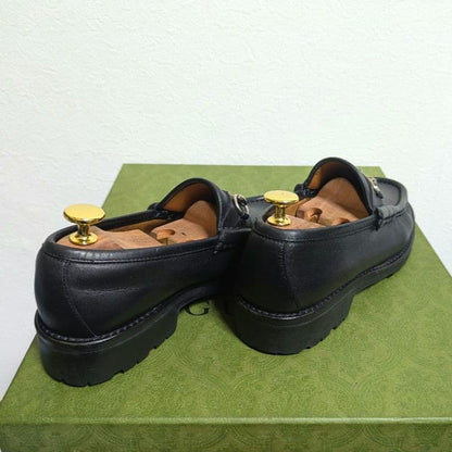Gucci Horsebit Loafer Boots Rug Sole Black 36