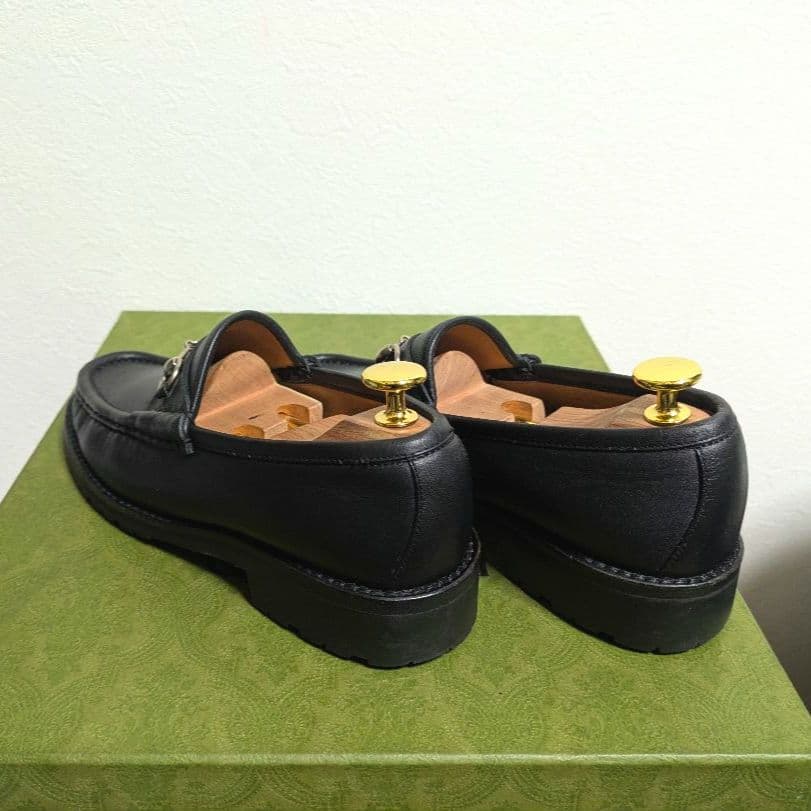Gucci Horsebit Loafer Boots Rug Sole Black 36