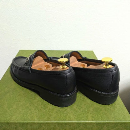 Gucci Horsebit Loafer Boots Rug Sole Black 36