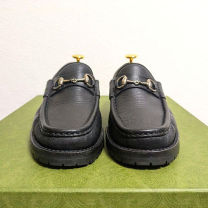 Gucci Horsebit Loafer Boots Rug Sole Black 36