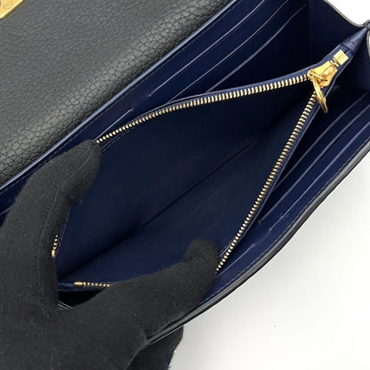 Louis Vuitton Taurillon Portefeuille Capucines Wallet Studs Black — view 5