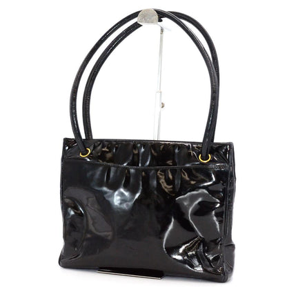 Chanel Tote Enamel CC Logo Black