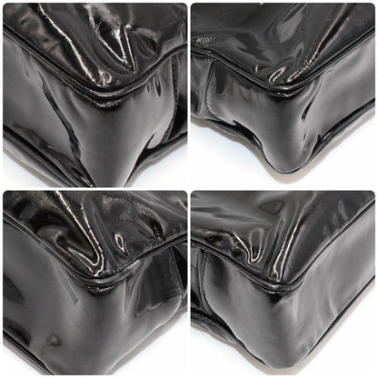 Chanel Tote Enamel CC Logo Black