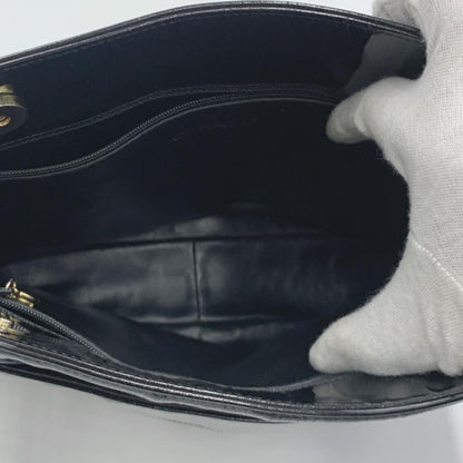 Chanel Tote Enamel CC Logo Black