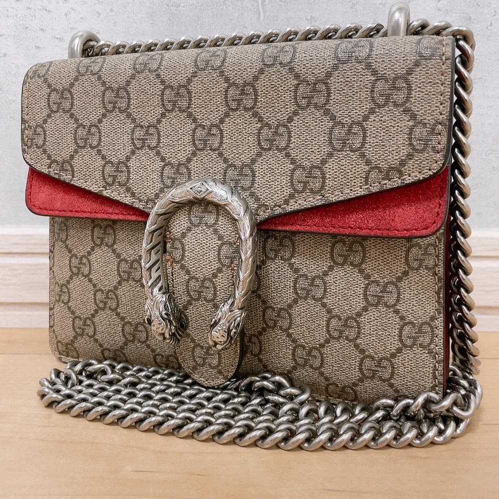 Gucci Dionysus Shoulder Bag Chain Red
