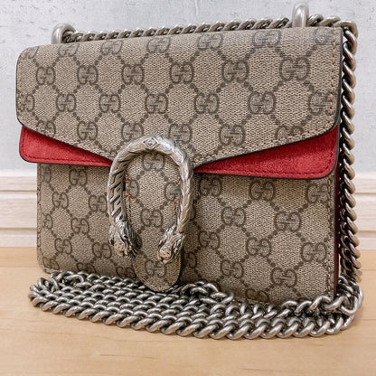 Gucci Dionysus Shoulder Bag Chain Red