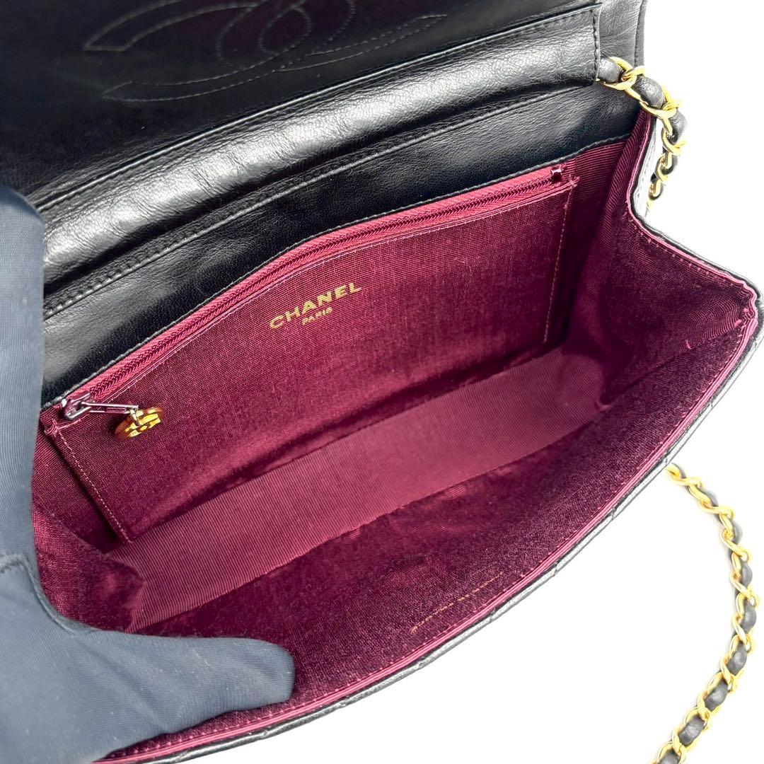 Chanel Bias Stitch Quilted Lambskin Shoulder Bag Black — view 4