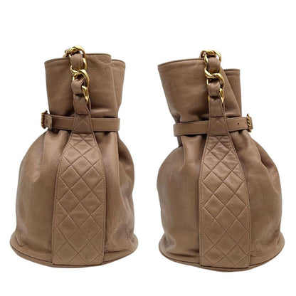 Chanel Lambskin Quilted Chain Shoulder Hand Bag — view 4