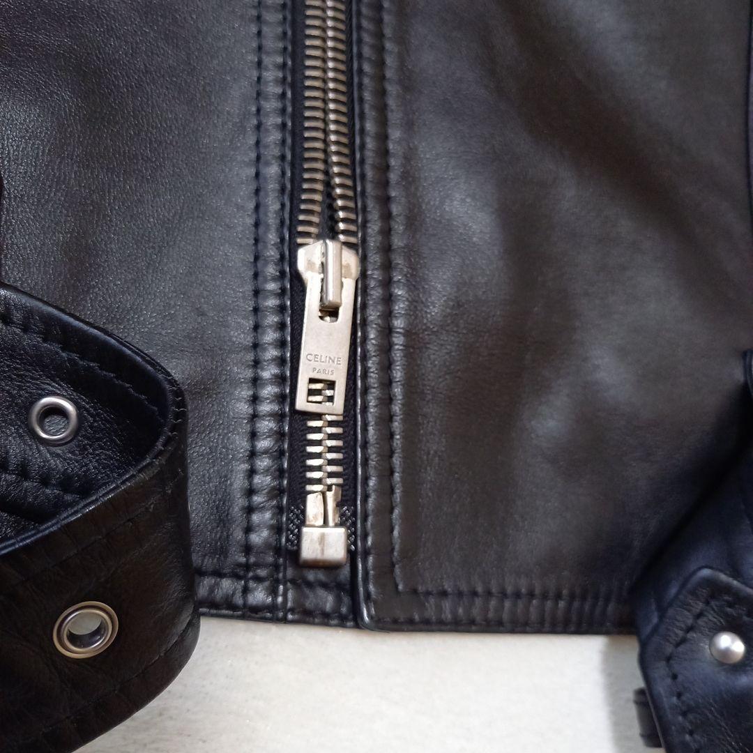 Celine Edith Liman Calfskin Double Riders Jacket