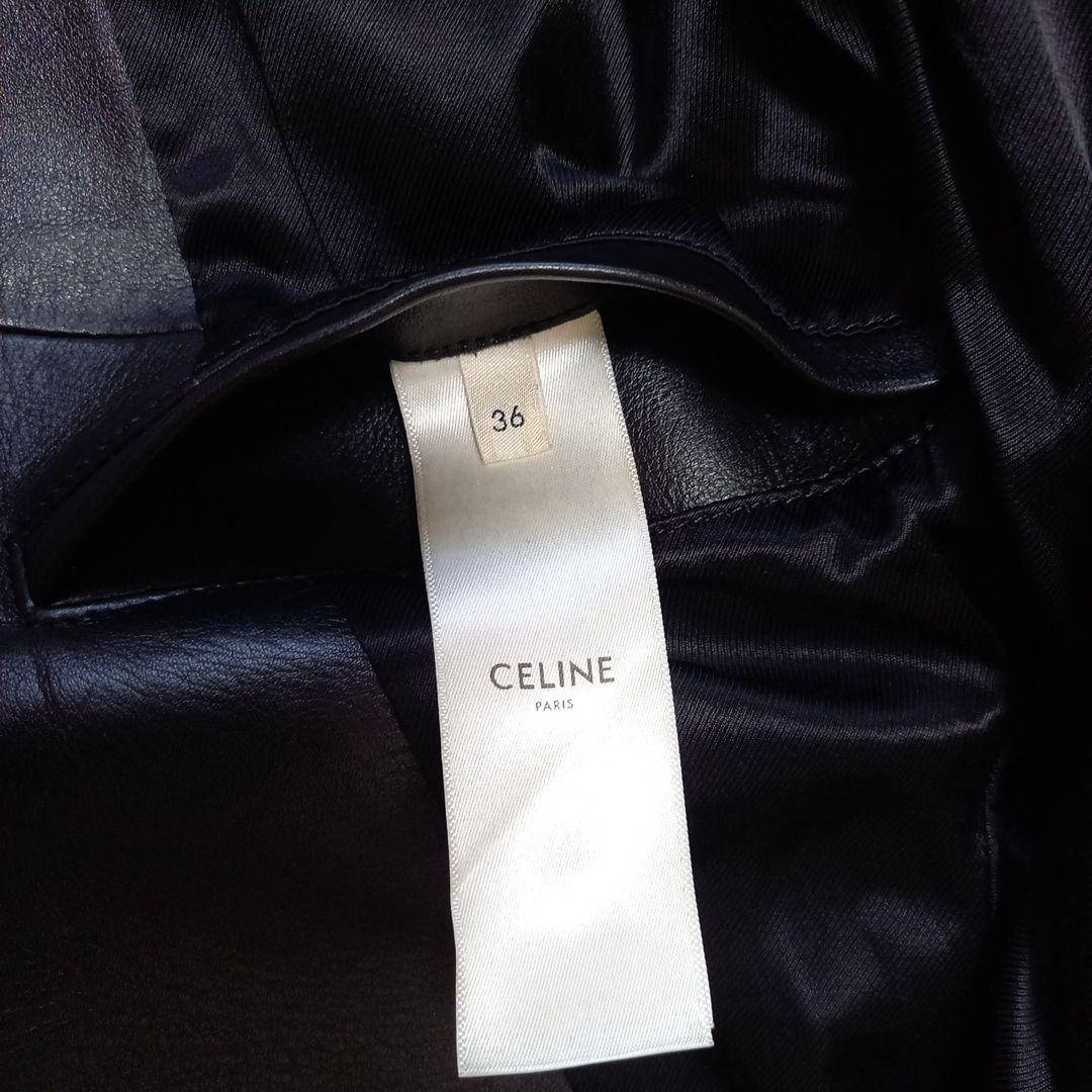 Celine Edith Liman Calfskin Double Riders Jacket