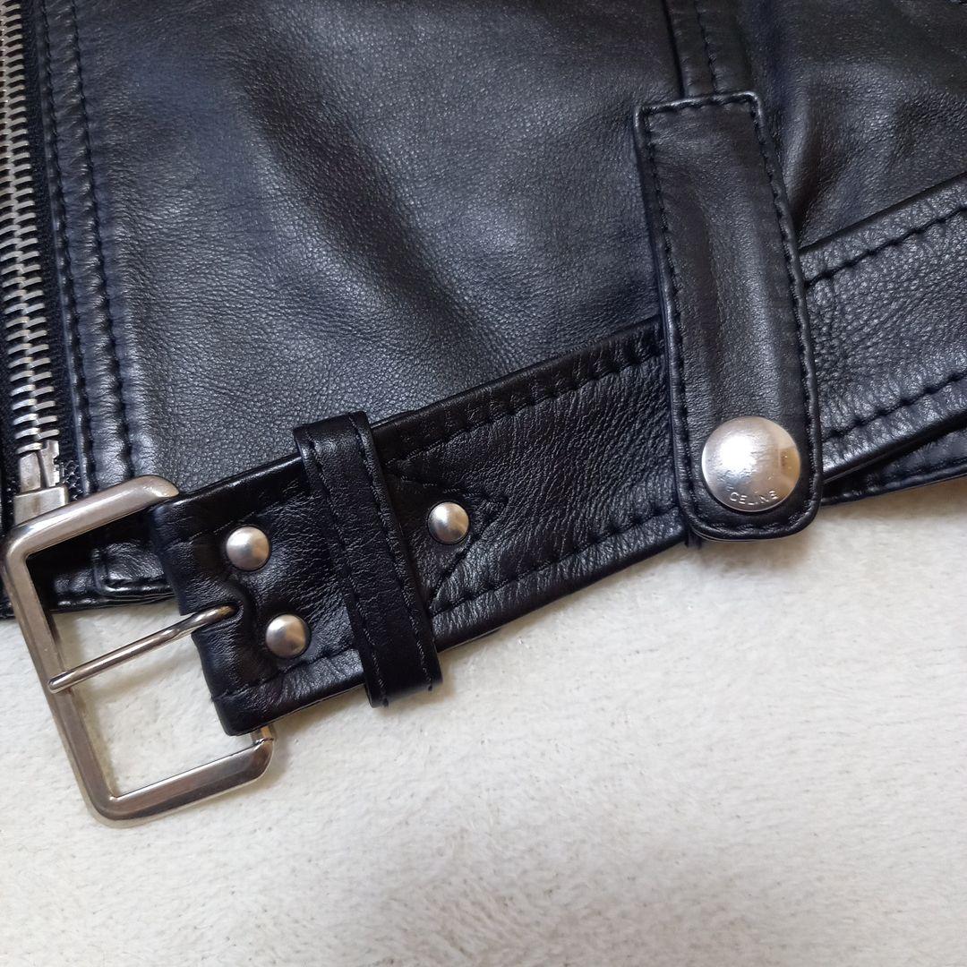 Celine Edith Liman Calfskin Double Riders Jacket