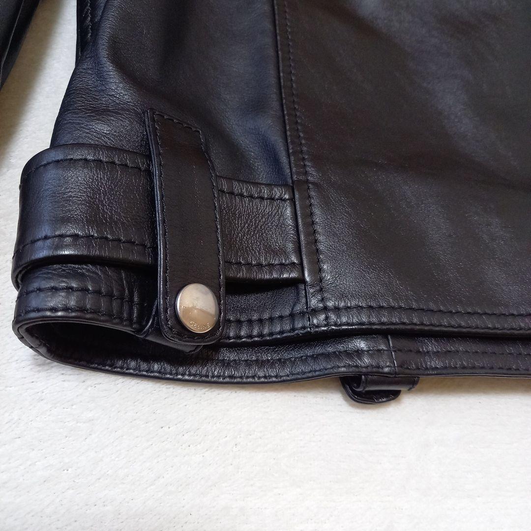 Celine Edith Liman Calfskin Double Riders Jacket