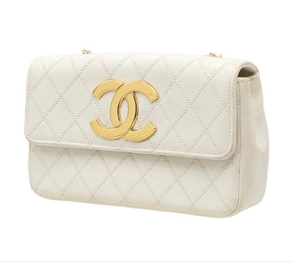 Chanel Jumbo CC Logo Mini Bicolor Chain Shoulder — view 4