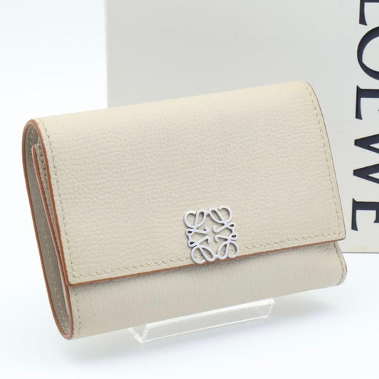 Loewe Trifold Wallet Anagram Beige
