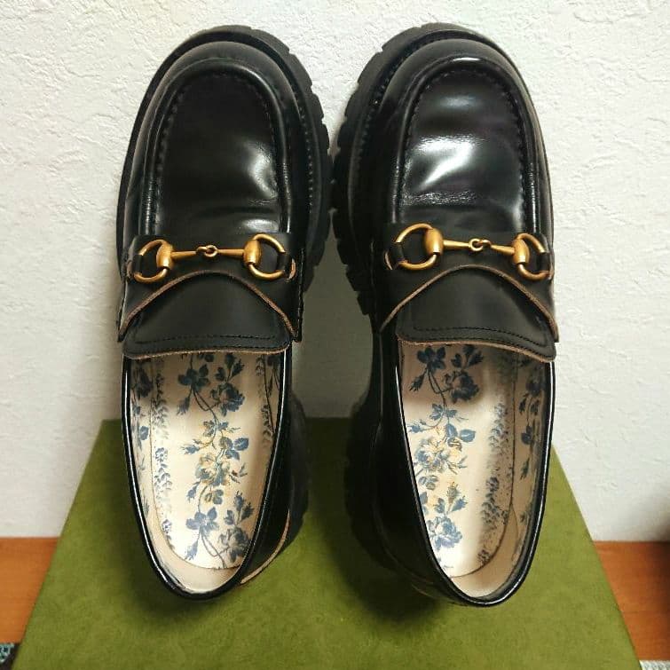 Gucci Horsebit Loafers Bee Embroidery Black 7 1 2