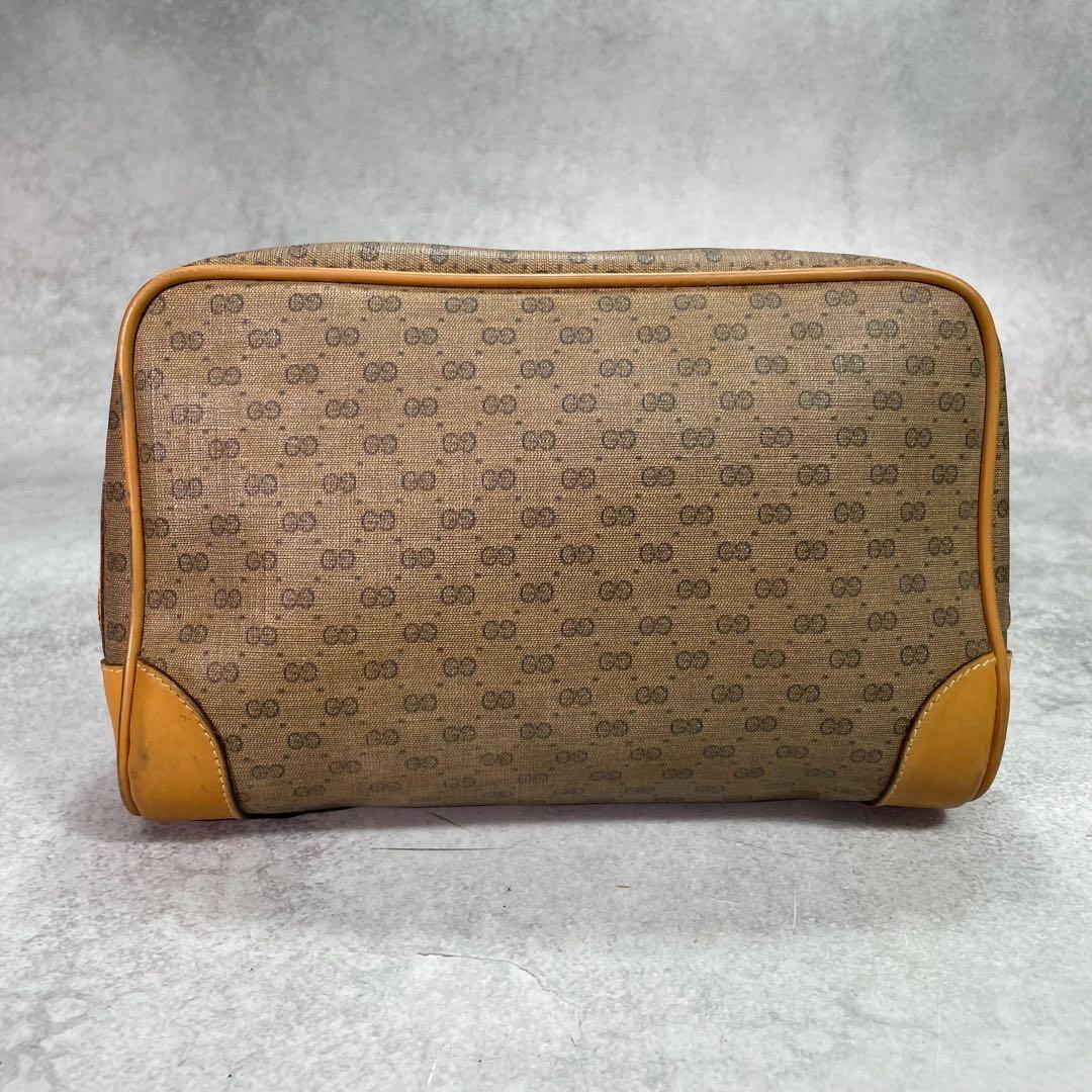 Gucci GG Clutch Brown Beige Logo Leather — view 3