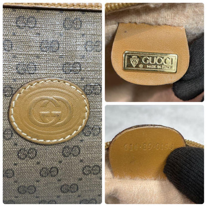 Gucci GG Clutch Brown Beige Logo Leather — view 8