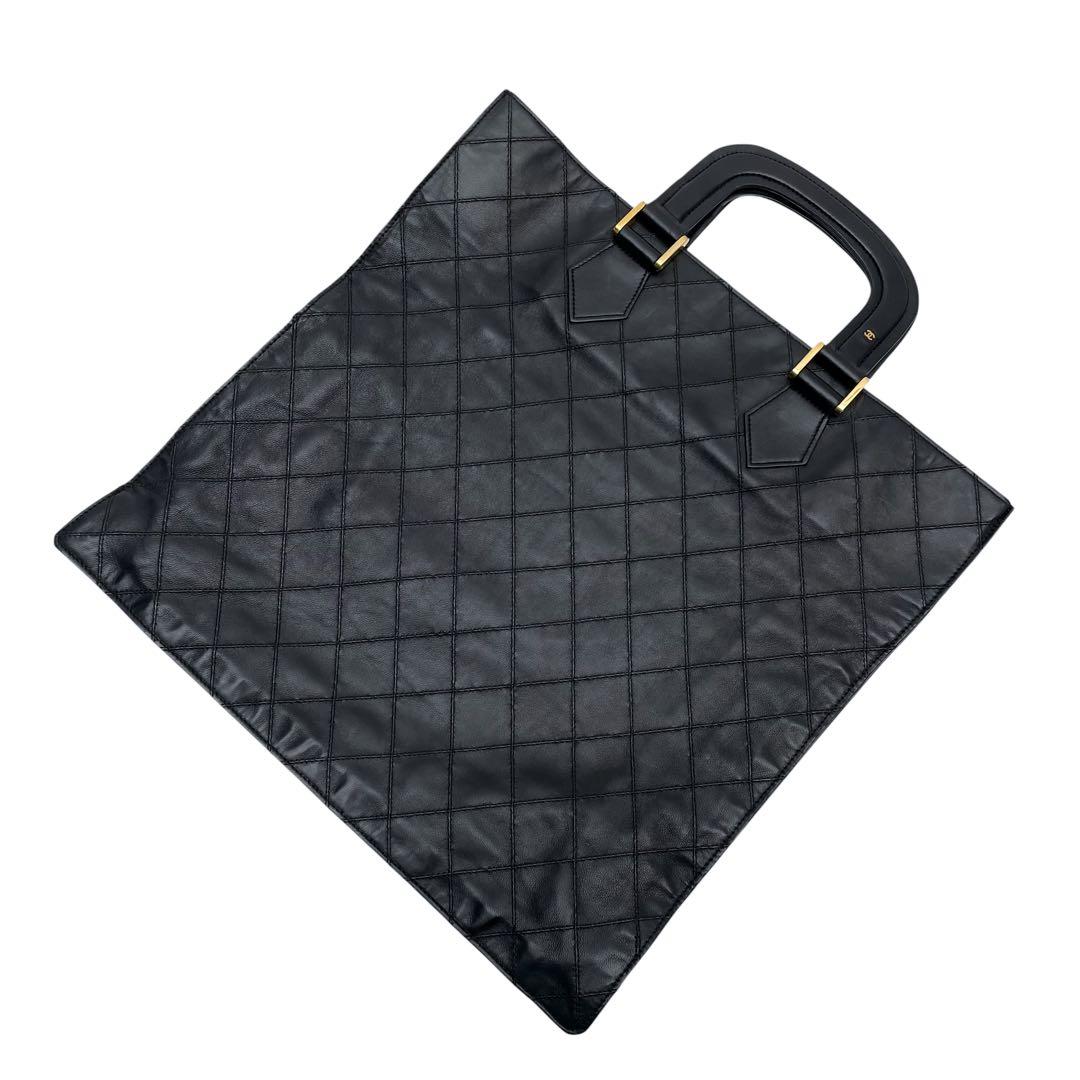 Chanel Quilted Lambskin Mini CC Logo Hand Tote — view 3