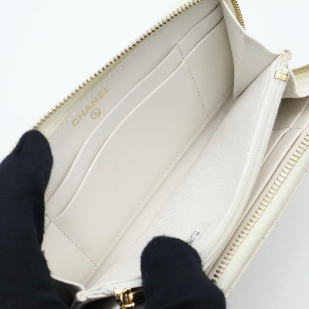 Chanel Quilted Zip Around Wallet Caviar Leather — view 3