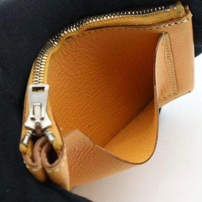 Hermes Clarice Coin Case Chevre Purse Yellow — view 3