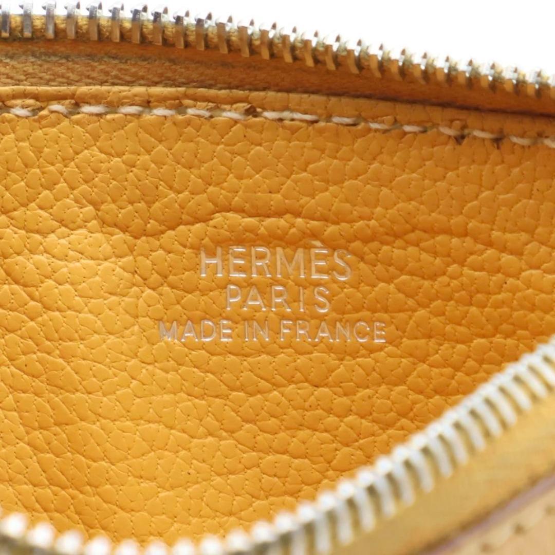 Hermes Clarice Coin Case Chevre Purse Yellow — view 5