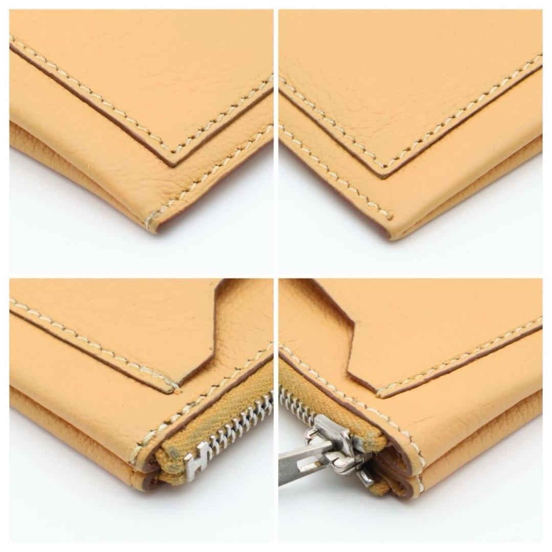 Hermes Clarice Coin Case Chevre Purse Yellow — view 8