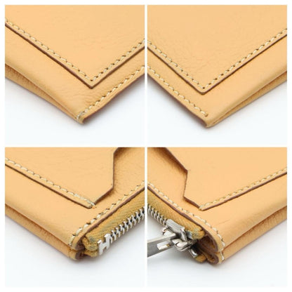 Hermes Clarice Coin Case Chevre Purse Yellow — view 8