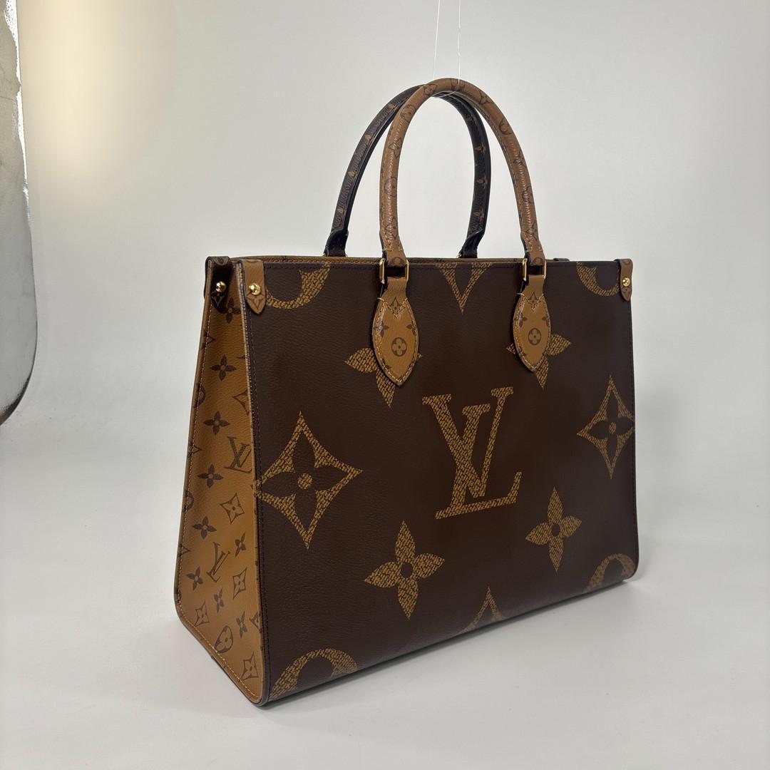 Louis Vuitton Giant Monogram Reverse On The Go MM Tote Bag — view 3